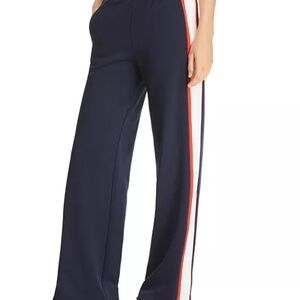 Tory Sport Blue and Red Track Pants with Retro Stripes